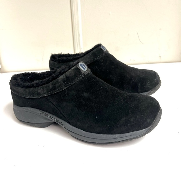 MERRELL ENCORE ICE 4 Shearling WINTER CASUAL SHOE BLACK Womens size 7.5 M - Picture 1 of 9